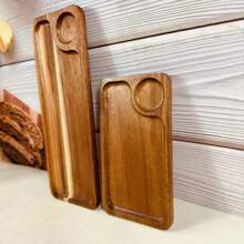 相思木茶點、食物、水果、廚房器具、咖啡盤 - 棕色 - 查看 6