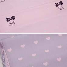 4 Pcs Valentine'S Day Fabric Heart Printed Fabric Square Quilting Patchwork Bundles With Bow Knot Heart Pattern,For DIY Sewing Home Decor Crafts Supplies 13.8inch X 9.8inch(35cmx25cm) - Multicolor - View 4