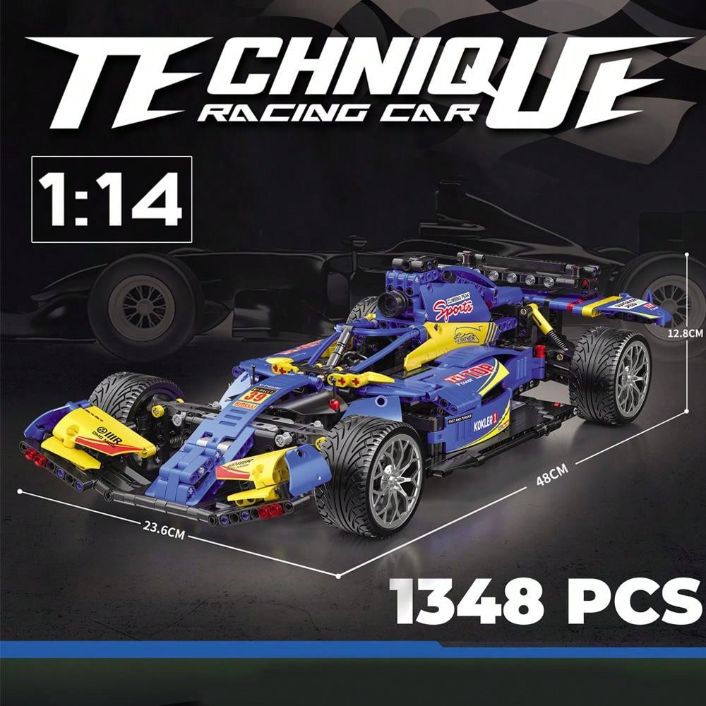 Assembly Formula Racing Car Model Toy, Building Block Race Car Diy Kit