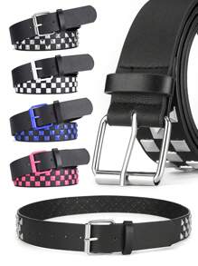 1件欧美朋克风个性化ins风装饰牛仔宽腰带男女通用万圣节