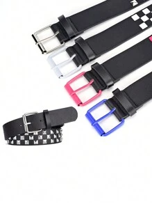 1件欧美朋克风个性化ins风装饰牛仔宽腰带男女通用万圣节