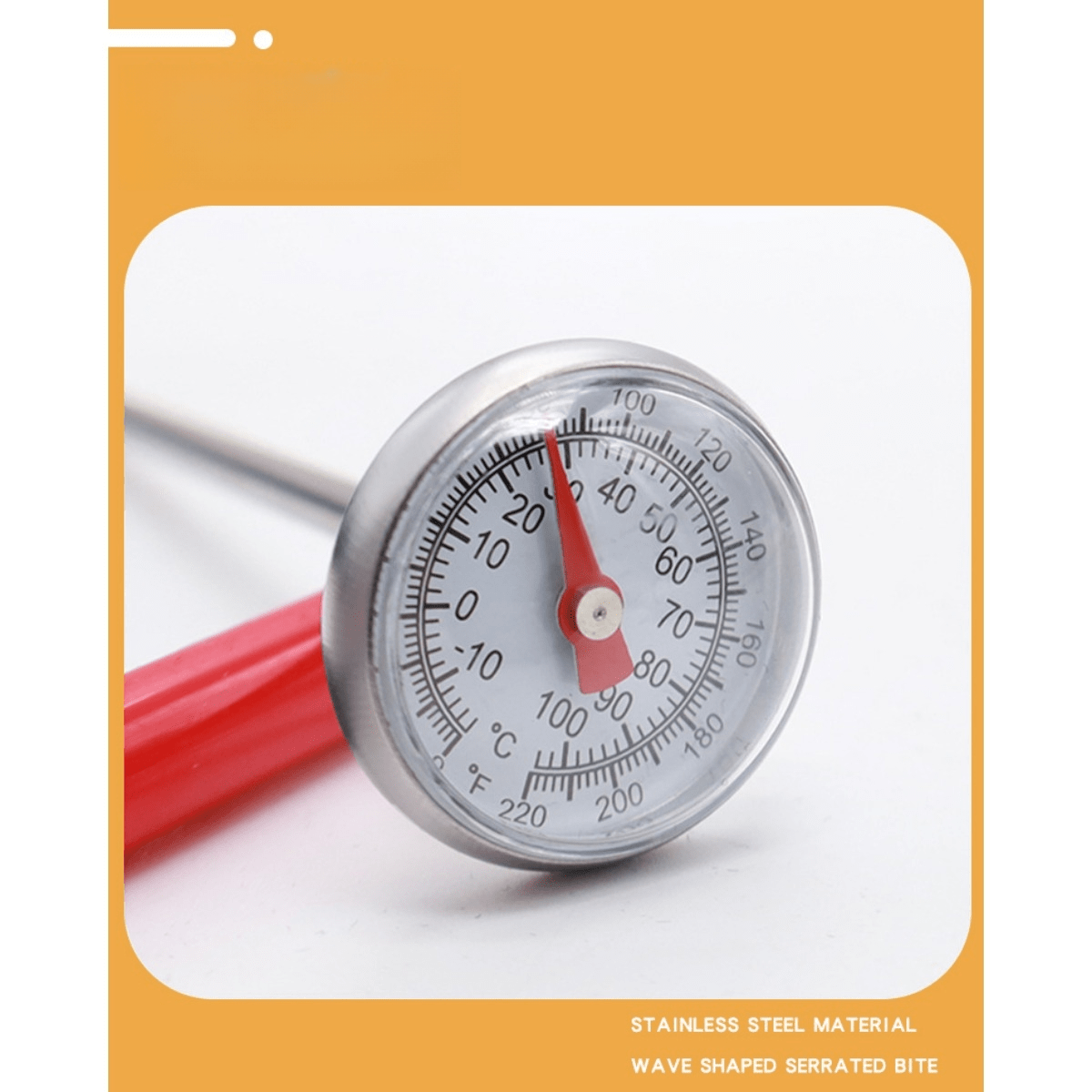 One Piece Pen Clip Probe Thermometer Walking Stick Thermometer Water