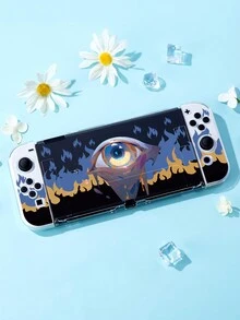 Green Mushroom Protective Case Compatible With Switch,Can Be Installed In The Dock Without Removing The Protective Case - Multicolor - View 1