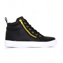 Women Wedge Sneakers - 黑色 - 查看 2