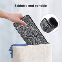 Ems脈衝式電動足底按摩器,指壓足部按摩墊,智能按摩墊以刺激肌肉,可折疊且便攜帶遠程控制,減壓,顯示屏 - 黑色 - 查看 4