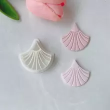 1pc Polymer Clay Diy Tool - Soft Pottery Earring Mold (Model: Yg61) - White - View 1
