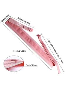 kasifei 1pc Pink Hip Resistance Band With 10cm Width, Hip Pad For Glute Bridge & Butt Exercise, For Dumbbell & Kettlebell Workout, Bow Step & Reverse Squat