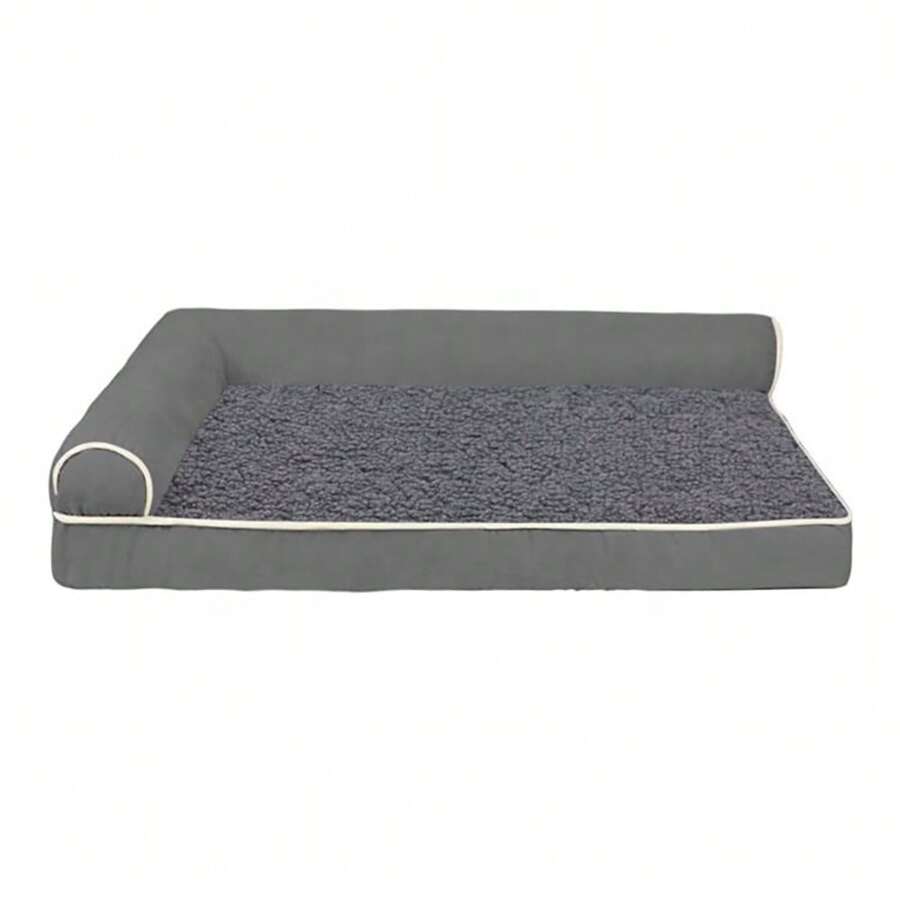 Dog Sofa Pet Bed For Small Medium Large Dogs Corduroy Double SidedRemovable Washable Dog Bed Dog Sofa Pet Bed Small Medium AndLarge Dog Double-Sided Detachable Washable Dog Bed Up To 88lb - Grey - View 1