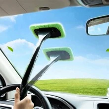 WINDSHIELD BRUSH - Car Windscreen Cleaner Tools From Inside Window Glass Cleaning Tools Great For Fog & Moisture Removal - Multicolor - View 3