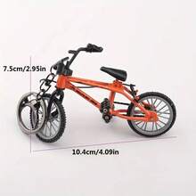 4 件自行車設計鑰匙扣,可愛迷你山地自行車汽車鑰匙扣包吊墜男士禮物 - 彩色 - 查看 2