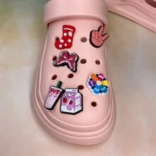 1套6入組卡通蝴蝶和多彩花朵造型鞋飾,節慶禮品,diy裝飾 - 彩色 - 查看 8