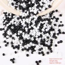 1000入組3mm多色玻璃種子珠,適合女性手工製作珠寶首飾,diy手鐲和項鍊 - 彩色 - 查看 7