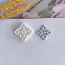 1 件軟陶耳環模具,黏土切割模具創意 Diy 工具 Yg57 - 白色 - 查看 1