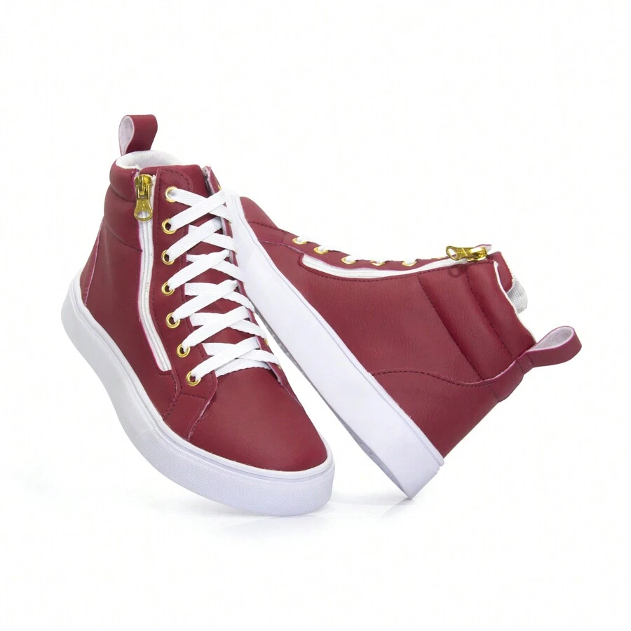 Women Wedge Sneakers - Burdeos - Ver 1