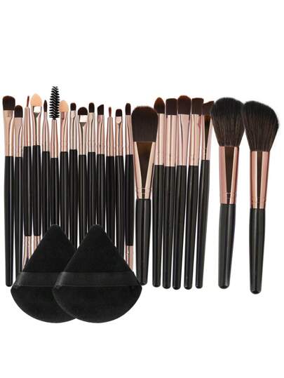 2PCS Makeup Puff+22pcs Makeup Brush Sets Premium Synthetic Hair Eyeshadow Blending Brush Sets Cosmetics Tools For Face And Eyes,Brush Set,Makeup Brush Kit,Make Up Brush Set,Make Up Set Complete,Makeup Brush Set,Complete Makeup Kit,Brush Kit,Brushes Makeup Set,Makeup Gift Set,Set,Giveaways,Professional Makeup Brushes,Complete Makeup Set