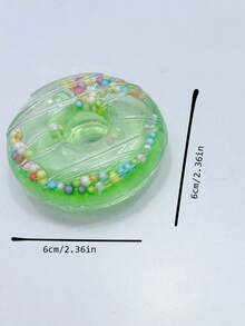 1pc Random Color Donut Shape, Set Of 3 Foam Clay, Clear Mixture Glue, Crystal Mud, Beads, Sequins, Slime Supplies For Handmade Diy Birthday Gifts - Multicolor - View 3