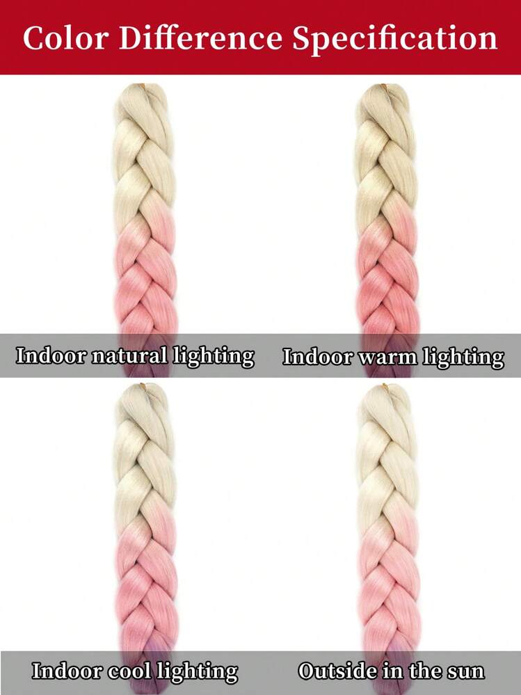 オンブルロング合成ヘアブレイド1個 ウィッグ
かつら
カツラ
つけ毛
うぃっぐ - マルチカラー - 見る 5