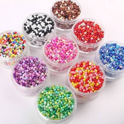 1000 Peças 3mm Contas De Semente De Vidro Coloridas Para Fazer Joias Artesanais Femininas Pulseira E Colar Diy
