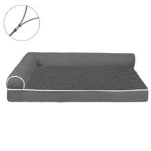Dog Sofa Pet Bed For Small Medium Large Dogs Corduroy Double SidedRemovable Washable Dog Bed Dog Sofa Pet Bed Small Medium AndLarge Dog Double-Sided Detachable Washable Dog Bed Up To 88lb - Grey - View 3