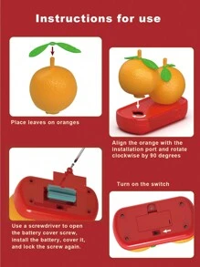 創意新年禮物,橘子造型裝飾迷你夜燈車用擺件