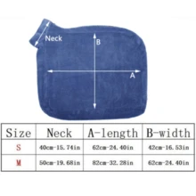 寵物浴巾,狗狗擦身毛巾,重型&柔軟&超細纖維浴巾,超強吸水性,具拉鍊方便快速晾乾,可機洗,適用於狗和貓用/藍色 - 藍色 - 查看 2