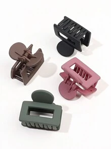 5件套秋冬深色莫兰迪色磨砂纯色简约百搭高马尾公主发夹小巧可爱甜美配饰休闲爪夹发夹发卡发夹发箍发夹发卡发夹发圈发饰秋季发饰适合女士度假装扮夏季装扮 - 彩色 - 查看 2