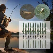 40入組釣魚軟管端子連接套裝,防滑、耐腐蝕,適用於淡水海水釣魚 - 綠色 - 查看 1