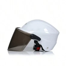 001 Bicycle Helmet + White Color - White - View 1