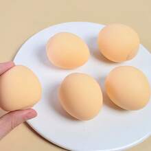 減壓慢回彈彈性網狀蛋玩具,麵粉蛋複製品 - 黃色 - 查看 5