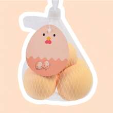 減壓慢回彈彈性網狀蛋玩具,麵粉蛋複製品 - 黃色 - 查看 1