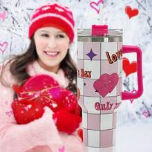 Hydrolic 1個40oz手柄和吸管蓋杯子,便攜式冷飲車杯,雙層真空隔熱杯,適用於戶外運動,旅行和露營,情人節禮物 - V5 - 查看 7