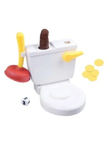 Toilet Prank Prop & Toy, The Crazy Flush Game, Fun For Parties And Family Entertainment, - White - View 6