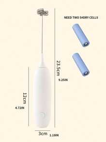 Electric Egg Beater, Coffee Milk Frother, Requires 2 Pieces Of 5th Battery - Multicolor - View 2