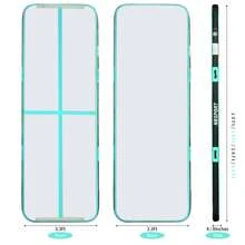 Yoga Mat Gym Tumbling Mat Inflatable Air Track Air Floor Gym Inflatable Gymnastics Mat - Green - View 1