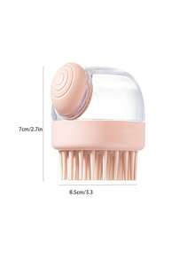 1pc Shampoo Comb With Liquid Dispenser, Head Cleaning And Massaging Tool For Pets Or People - Pink - View 6