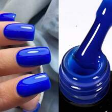 藍色水性指甲油,快干,持久,可揭去,快速乾燥,指甲保護劑 - 藍色 - 查看 3