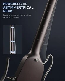 Donner HUSH-X Electric Guitar Kit  Featherlight Headless Guitar, Great For Travel And Quite Practice, Mahogany Solid Body With Easy Assemble Stands, Gig Bag, All Accessories New Arrival - 旭日 - 查看 8