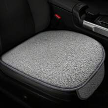 1個冬季毛絨絨的汽車座墊,保暖,肌膚友好,防滑耐磨通用汽車座套 - 灰色 - 查看 1