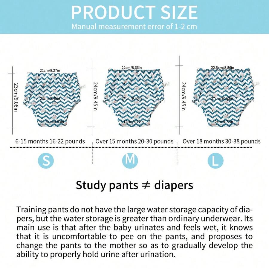 1pc Baby Potty Training Pants, Suitable For Everyday Use, Washable