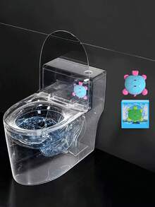 1pc New Toilet Cleaner Deodorizer With Blue Bubbles, Random Color - Multicolor - View 8