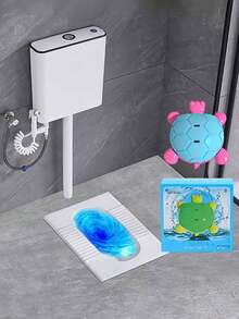 1pc New Toilet Cleaner Deodorizer With Blue Bubbles, Random Color - Multicolor - View 5