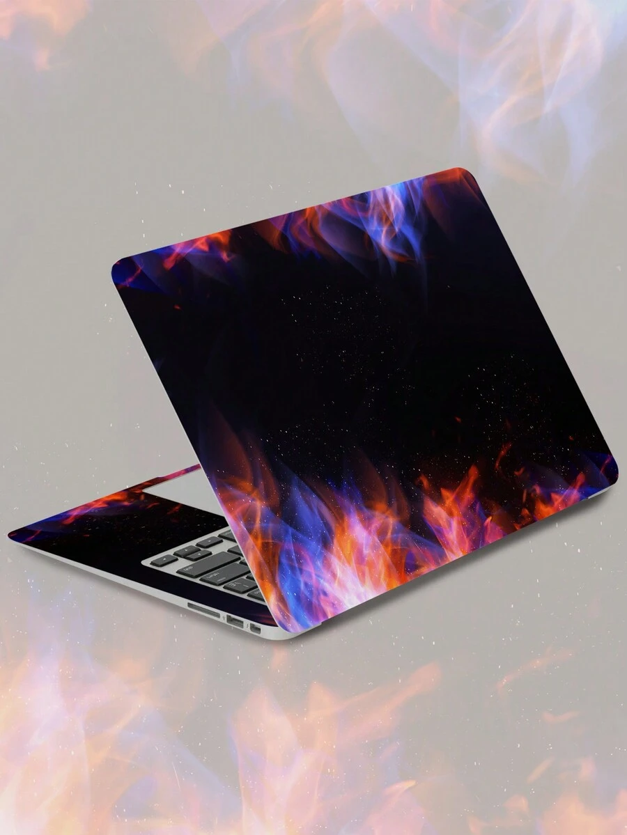 2 包彩色火焰图案 15 英寸笔记本电脑 DIY 外壳贴纸 - 彩色 - 查看 1