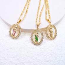 1條簡約優雅的白色鑽石項鏈 - 人物 - 查看 1