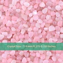 拋光玫瑰石英水晶片（0.275-0.335 英吋）- 精選天然滾磨室內噴泉石和海玻璃晶體散裝、治療、靈氣、冥想、巫術和家居裝飾 - Rose Quartz - 查看 2