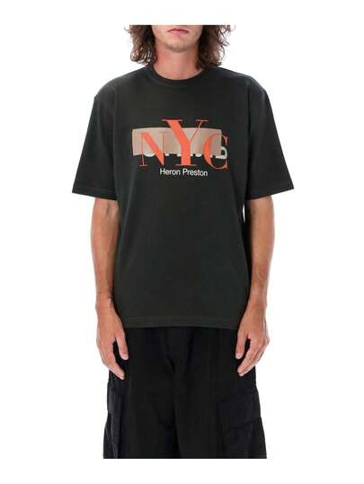Heron Preston Men's T-Shirt BLACK HMAA032F23JER0061020 | SHEIN USA