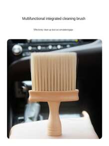 Cleaning Brush For Car Interior Air Conditioning Outlet, Soft Bristle Brush For Seats Gap Dust Removal, Computer Keyboard Cleaning Brush - Beige - View 4