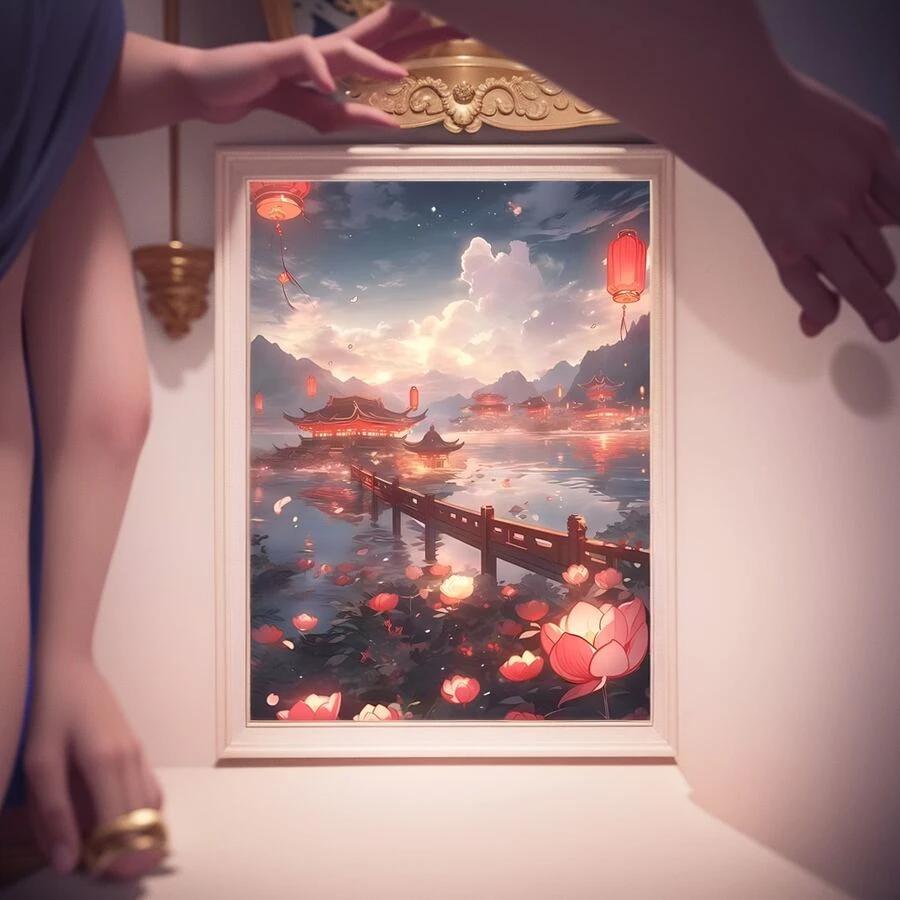 5pcs/Set Diy Diamond Painting Home Pattern Diamond Painting Art For Adults Include Diamond Painting Tool Without Frame - Number 6 - View 1