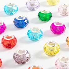 10入組女性日常配件,多色切割珠子適用於diy手鍊、項鍊、吊墜製作 - 串珠 - 查看 15