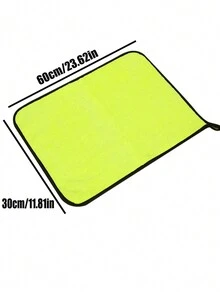 1條純色加厚加大珊瑚絨毛巾,柔軟吸水,適用於成人和兒童 - 黃色 - 查看 7