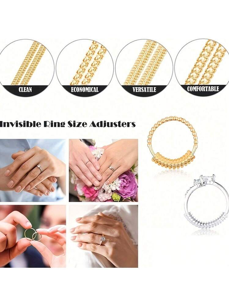 127-Pack Ring Size Adjuster for Loose Rings - 31 Sizes & 3 Styles